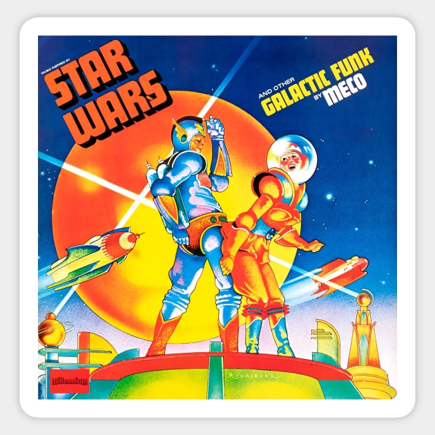 Galactic Funk by Meco (Millennium Records, 1977) Sticker by Scum & Villainy